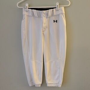 🥎 Under Armour Ladies White Softball Pants 🥎